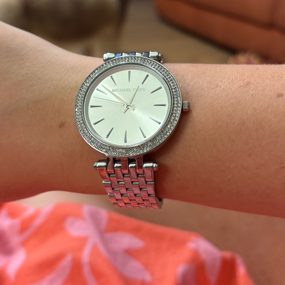 Michael Kors Women’s Darci Stainless Steel Silver Bracelet Watch